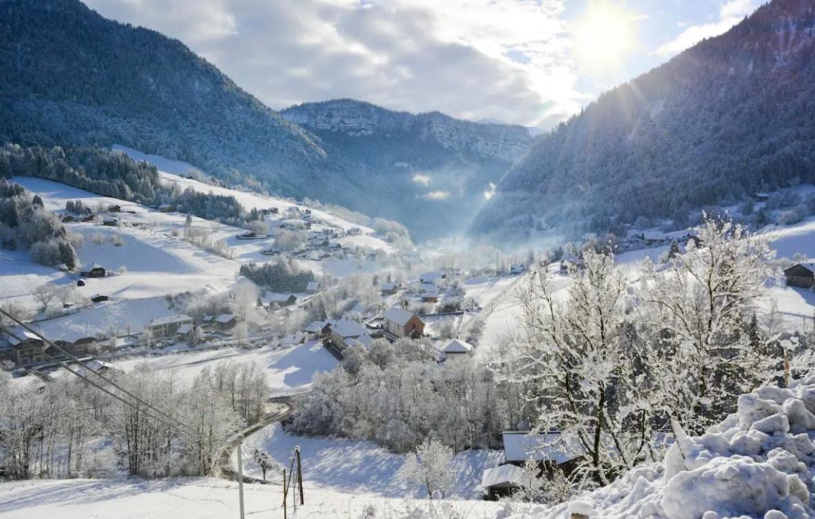 Neuf Chalet 4P Le Suet Jacuzzi Privatif Entremont Buitenkant foto